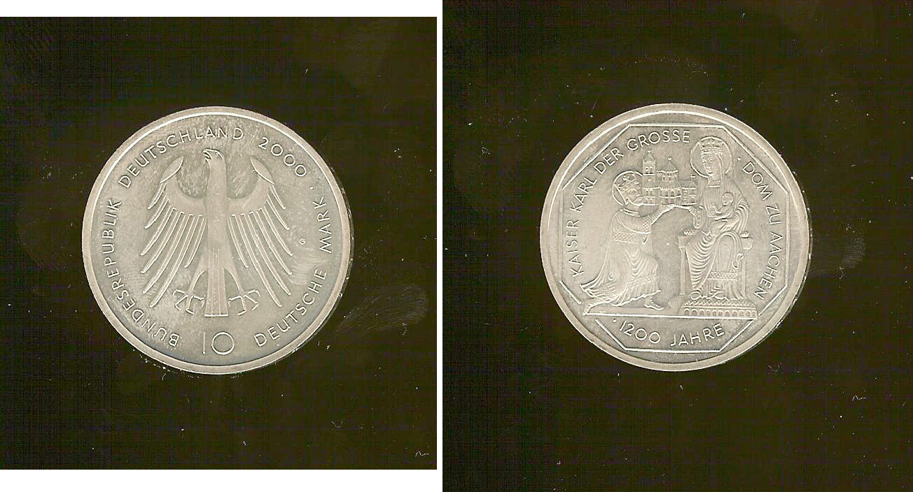 Germany 10 deutsche mark  2000G BU